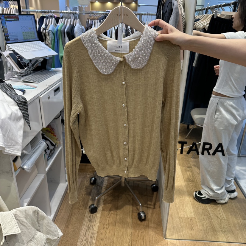 TARA東大門代購女士新款職業人氣休閑26春夏真品推薦針織衫TARA針織衫圖色2