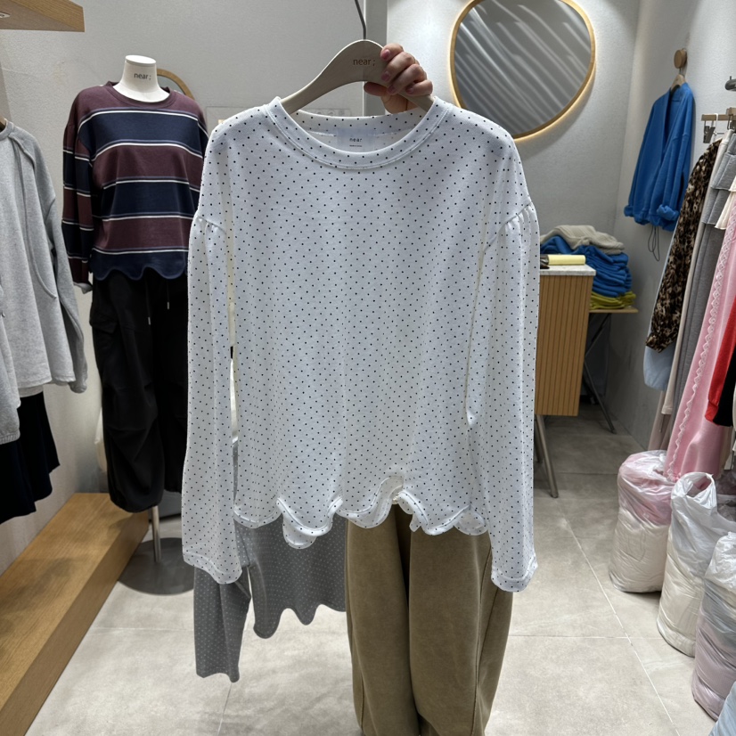 NEAR東大門直郵女士新品人氣熱賣職業休閑真品時尚長袖T恤NEAR長袖T恤圖色1