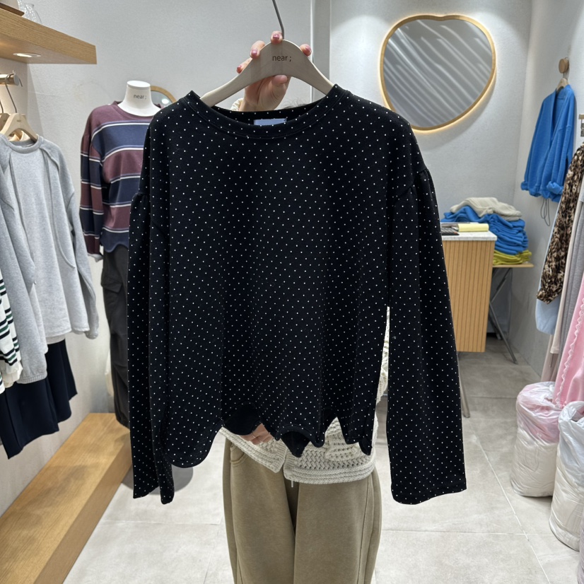 NEAR東大門直郵女士新品人氣熱賣職業休閑真品時尚長袖T恤NEAR長袖T恤圖色2