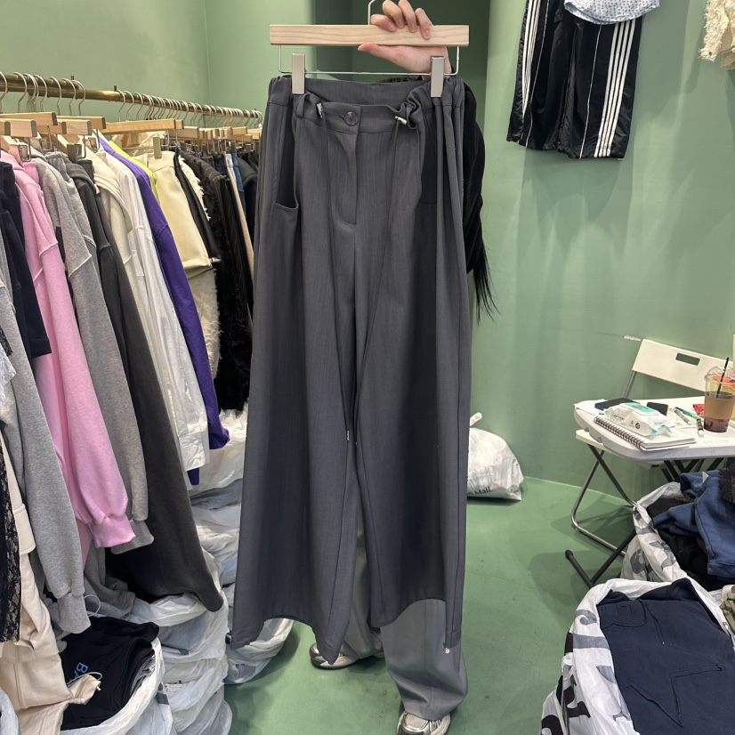 ROMANTIC NEWYORK東大門實拍女裝新款26春夏休閑熱賣休閑褲ROMANTIC NEWYORK休閑褲圖色1灰色