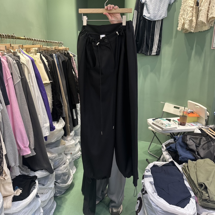 ROMANTIC NEWYORK東大門實拍女裝新款26春夏休閑熱賣休閑褲ROMANTIC NEWYORK休閑褲圖色2黑色