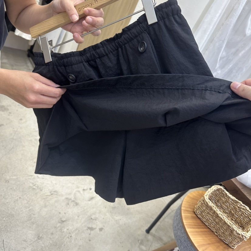 HOLYBANANA韓國直郵女裝新品休閑推薦熱賣時尚人氣裙褲紐扣groovy.H/HOLYBANANA裙褲