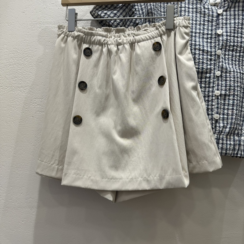 HOLYBANANA韓國直郵女裝新品休閑推薦熱賣時尚人氣裙褲紐扣groovy.H/HOLYBANANA裙褲圖色1