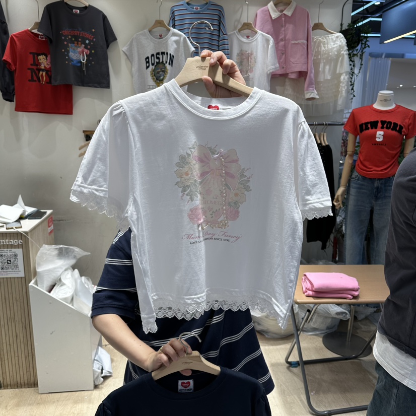 UNDERSTAR_VINTAGE東大門代購女士新款人氣職業推薦熱賣T恤UNDERSTAR_VINTAGET恤圖色1