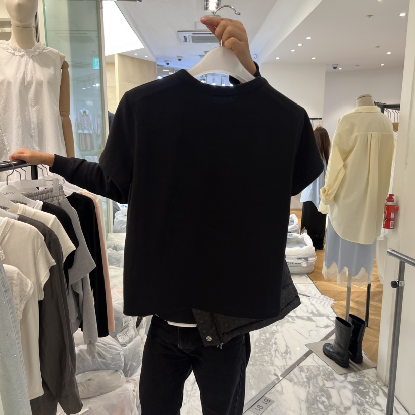 ALMOND韓國代購女裝新品推薦人氣職業26春夏休閑時尚真品T恤ALMONDT恤