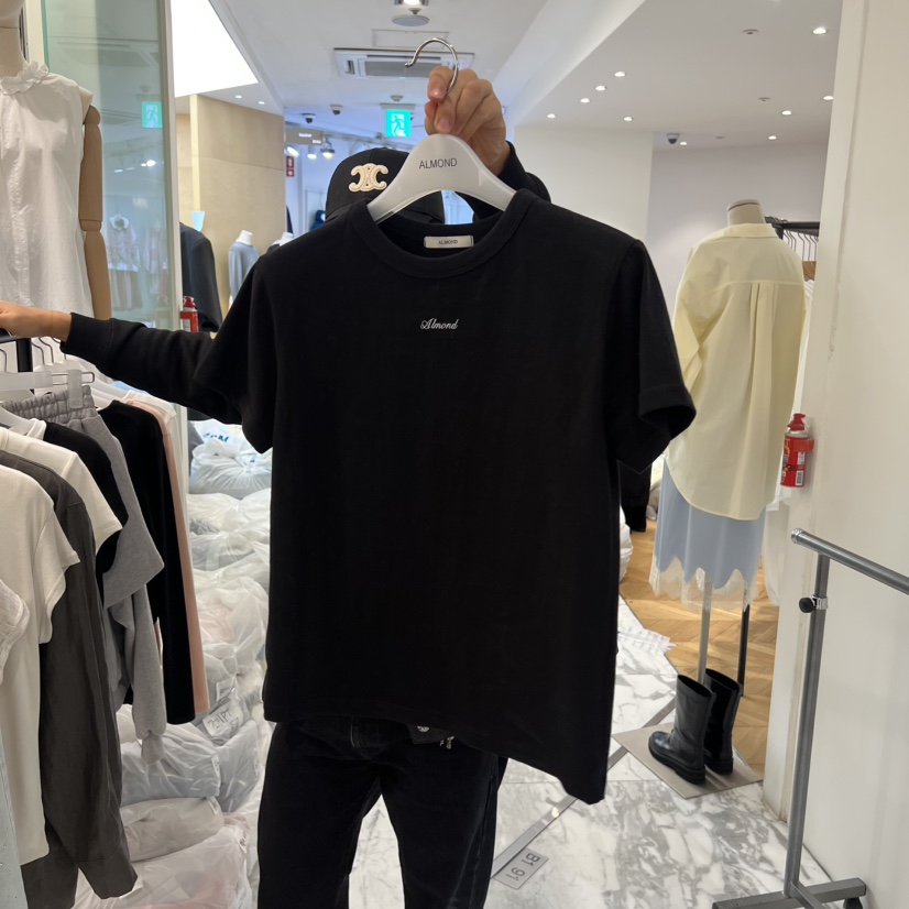 ALMOND韓國代購女裝新品推薦人氣職業26春夏休閑時尚真品T恤ALMONDT恤圖色1