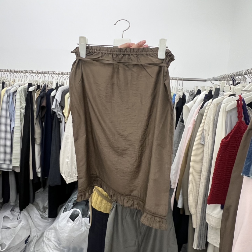 BREATHE東大門代購女裝新品推薦熱賣26春夏半身裙中短裙含腰繩BREATHE半身裙/中短裙