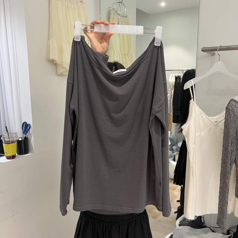 AUBE東大門代購女裝新款熱賣時尚真品推薦職業休閑長袖T恤AUBE長袖T恤圖色2