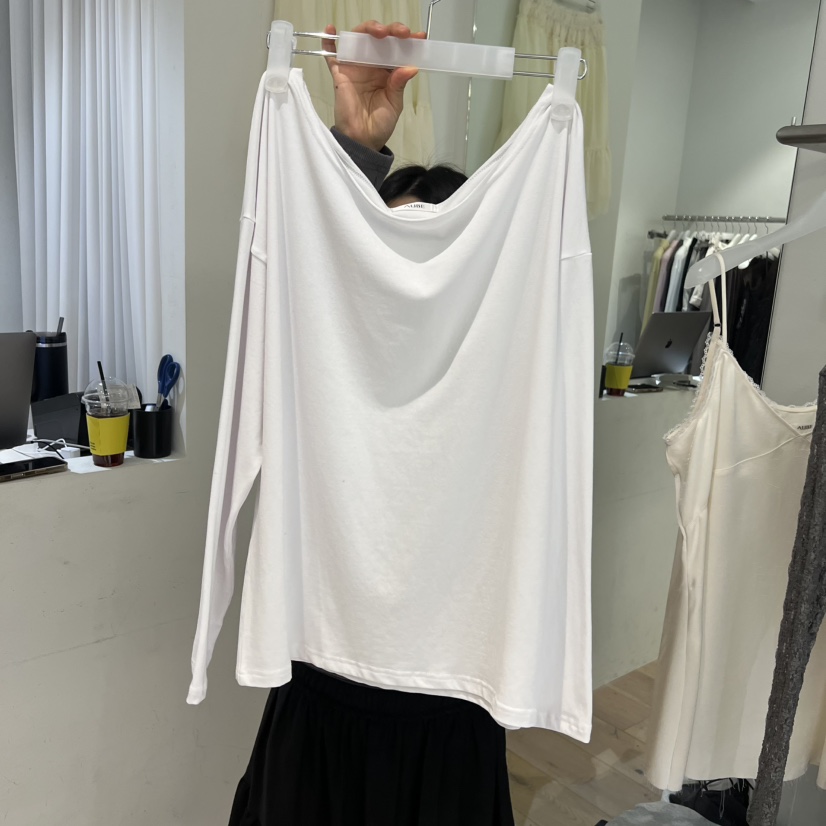 AUBE東大門代購女裝新款熱賣時尚真品推薦職業休閑長袖T恤AUBE長袖T恤圖色3