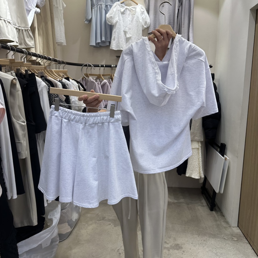 HOLYBANANA韓國代購女士新款26春夏人氣真品套裝兩件套柔軟groovy.H/HOLYBANANA套裝