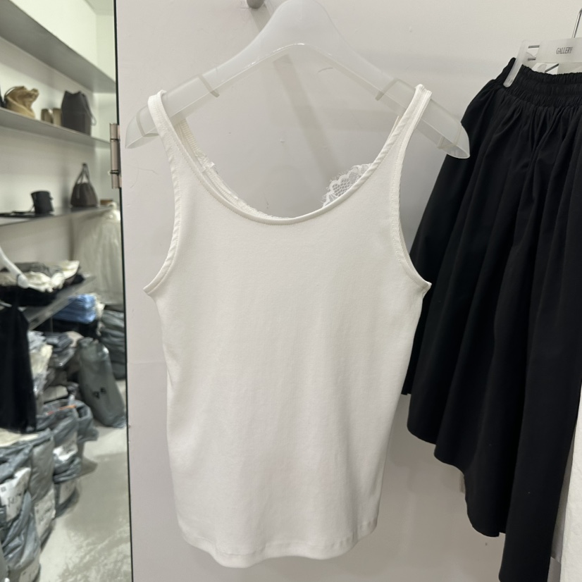 GALLERY-P東大門代購女士新款推薦職業吊帶背心海軍蕾絲GALLERY-P吊帶/背心