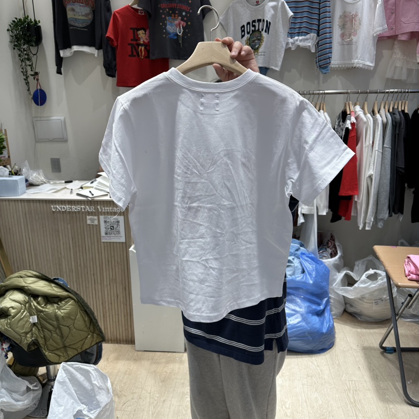 UNDERSTAR_VINTAGE東大門實拍女裝新品時尚熱賣T恤泰迪熊UNDERSTAR_VINTAGET恤