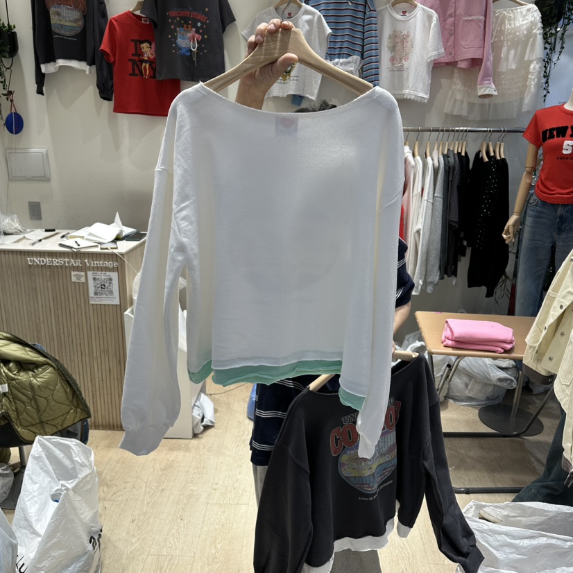 UNDERSTAR_VINTAGE韓國代購女裝新品時尚推薦真品職業衛衣UNDERSTAR_VINTAGE衛衣