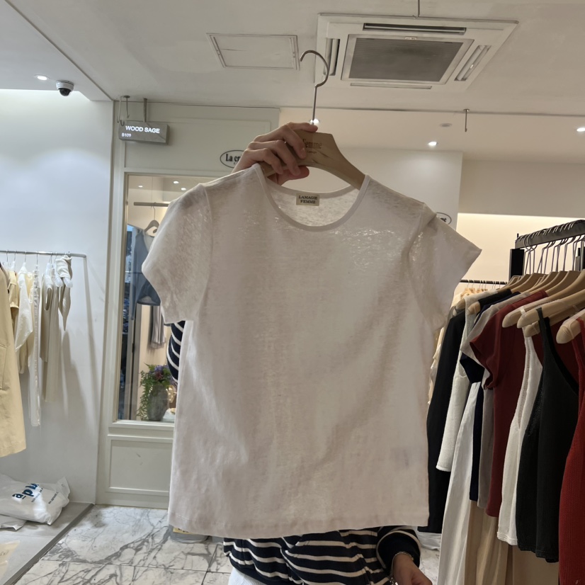 LA MAGIE FEMME韓國直郵女士新品時尚真品推薦熱賣休閑T恤Lamagie FemmeT恤圖色1