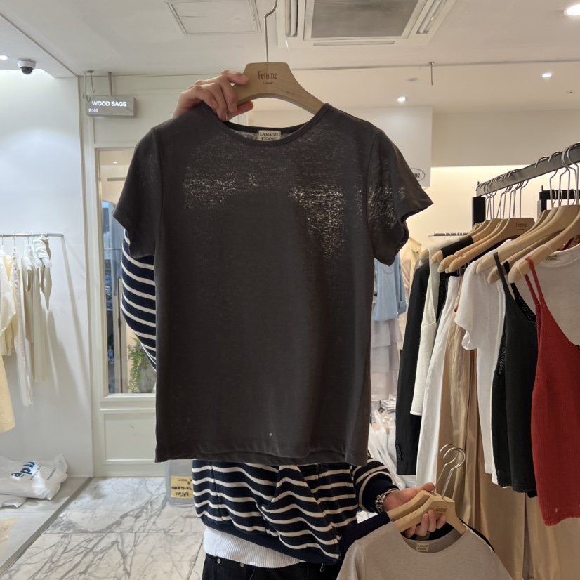 LA MAGIE FEMME韓國直郵女士新品時尚真品推薦熱賣休閑T恤Lamagie FemmeT恤圖色3