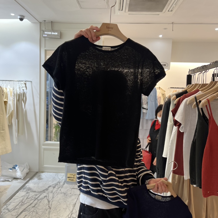 LA MAGIE FEMME韓國直郵女士新品時尚真品推薦熱賣休閑T恤Lamagie FemmeT恤圖色4