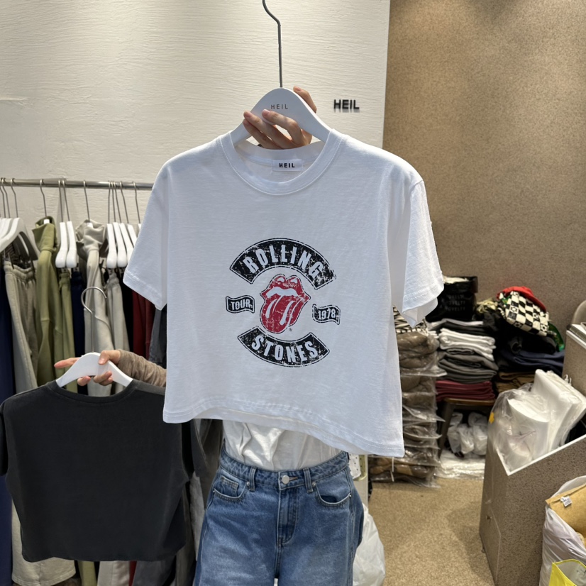 HEIL韓國直郵女士新款人氣26春夏真品時尚職業熱賣休閑T恤HEILT恤圖色1