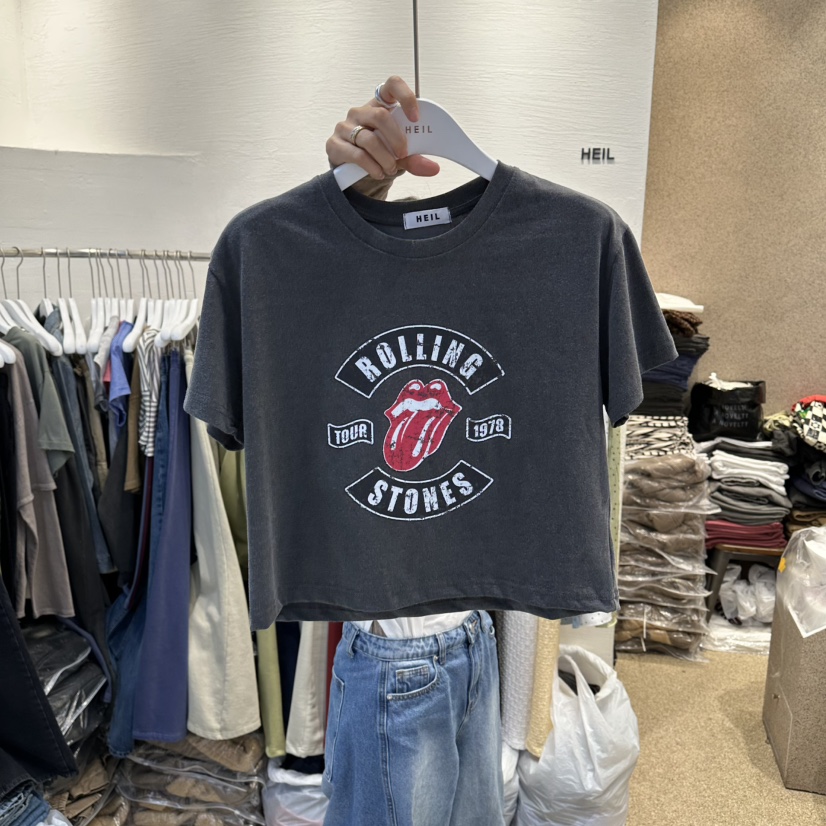 HEIL韓國直郵女士新款人氣26春夏真品時尚職業熱賣休閑T恤HEILT恤圖色2