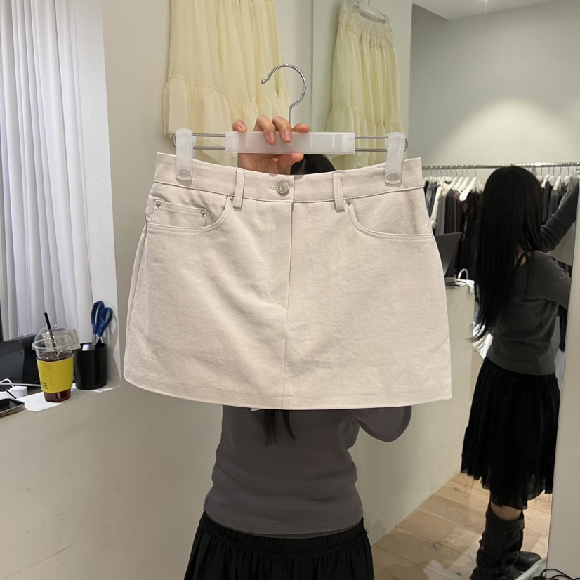 AUBE東大門代購女裝新品真品休閑職業推薦26春夏裙褲腰帶AUBE裙褲圖色2