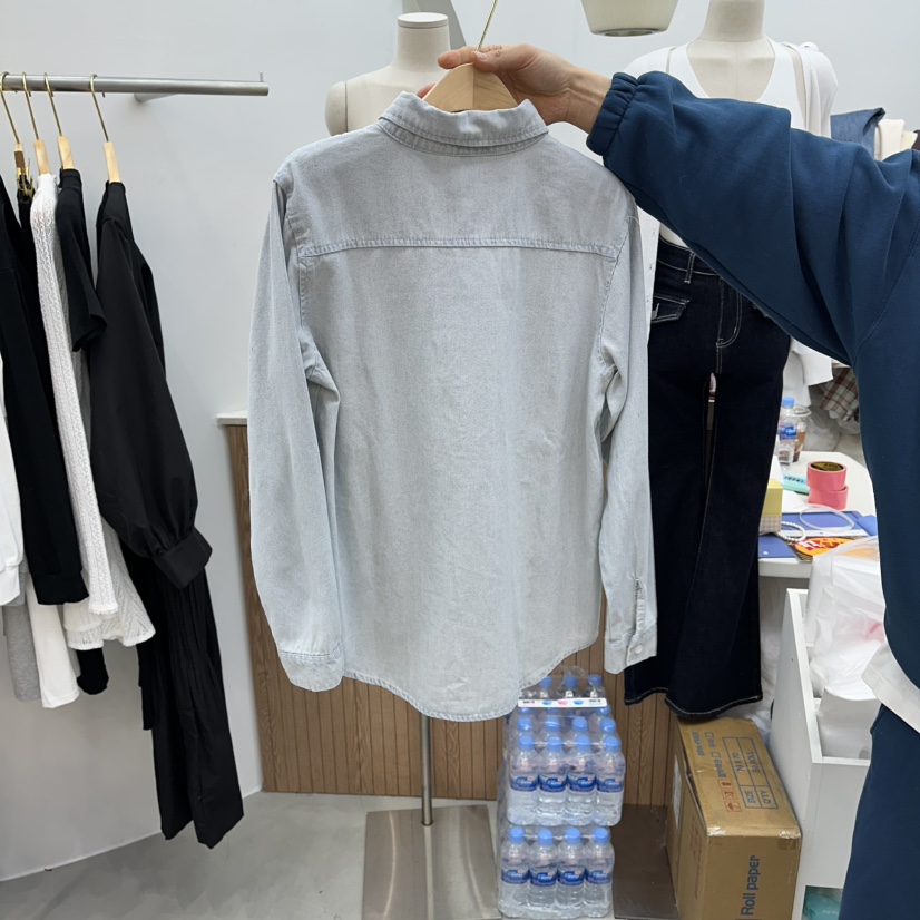 DELIGHT-Q韓國代購女裝新品休閑推薦真品襯衫蕾絲衫水洗DELIGHT-Q襯衫/蕾絲衫