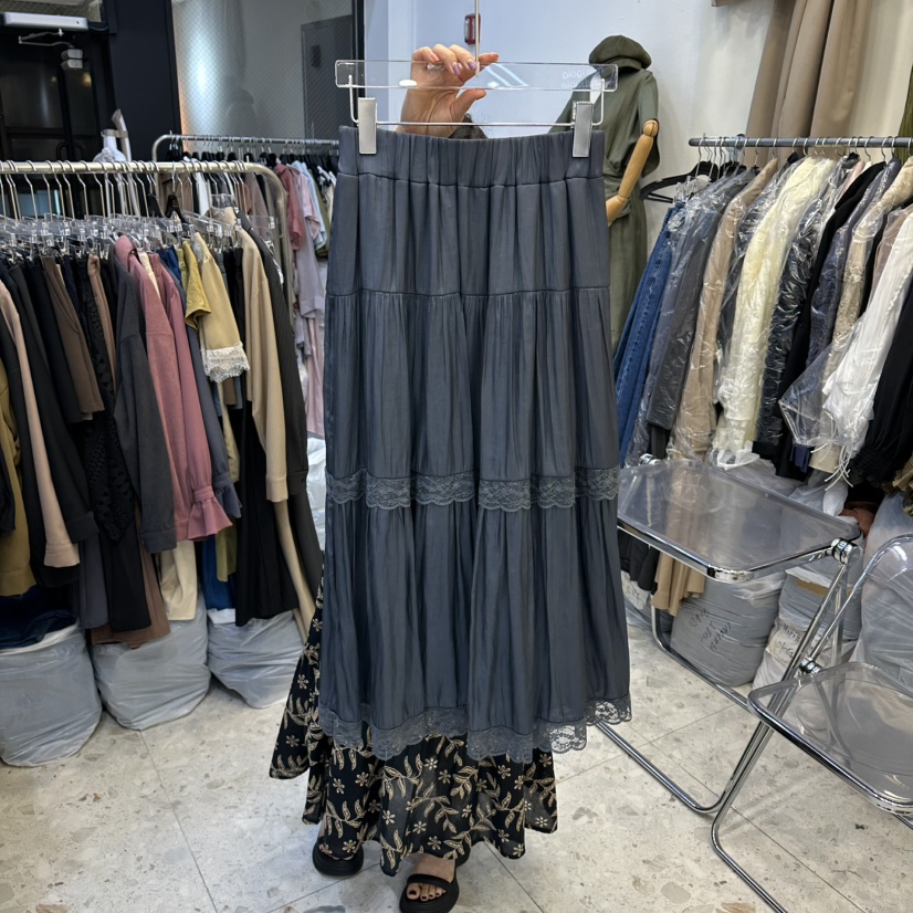 MARIGOLD東大門代購女裝新款職業26春夏時尚推薦長裙蕾絲MARIGOLD長裙圖色2