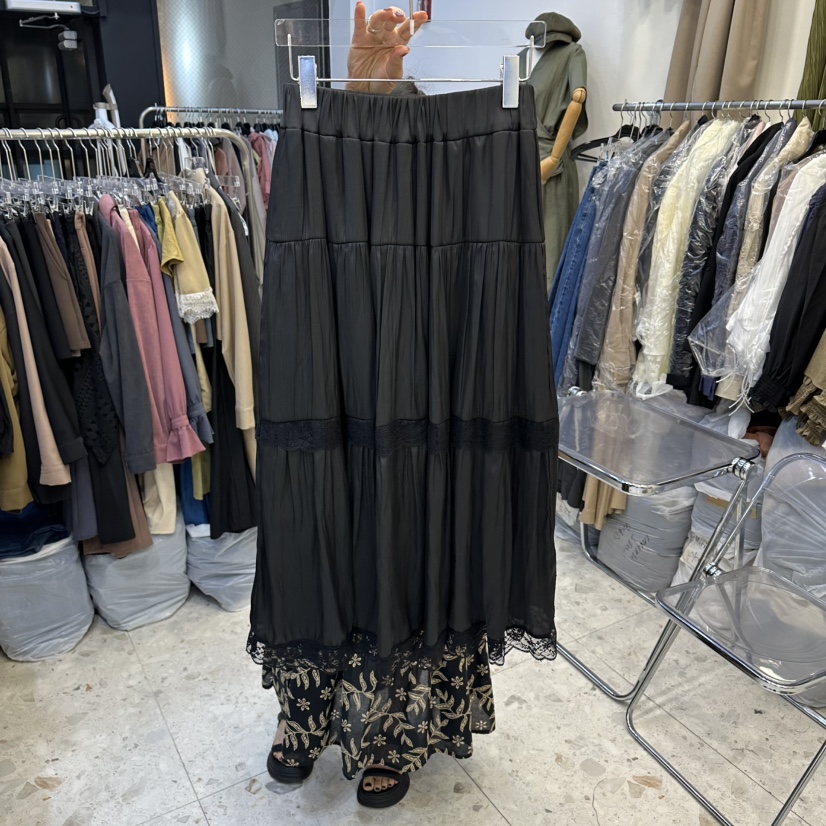 MARIGOLD東大門代購女裝新款職業26春夏時尚推薦長裙蕾絲MARIGOLD長裙圖色3