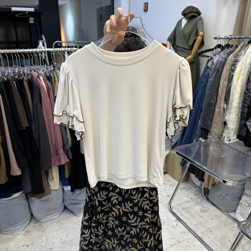 MARIGOLD東大門直郵女裝新品人氣休閑熱賣推薦真品T恤喇叭形MARIGOLDT恤圖色1