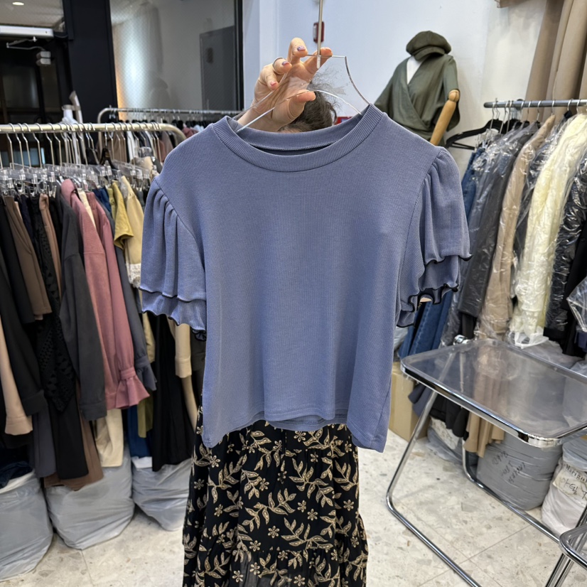 MARIGOLD東大門直郵女裝新品人氣休閑熱賣推薦真品T恤喇叭形MARIGOLDT恤圖色3