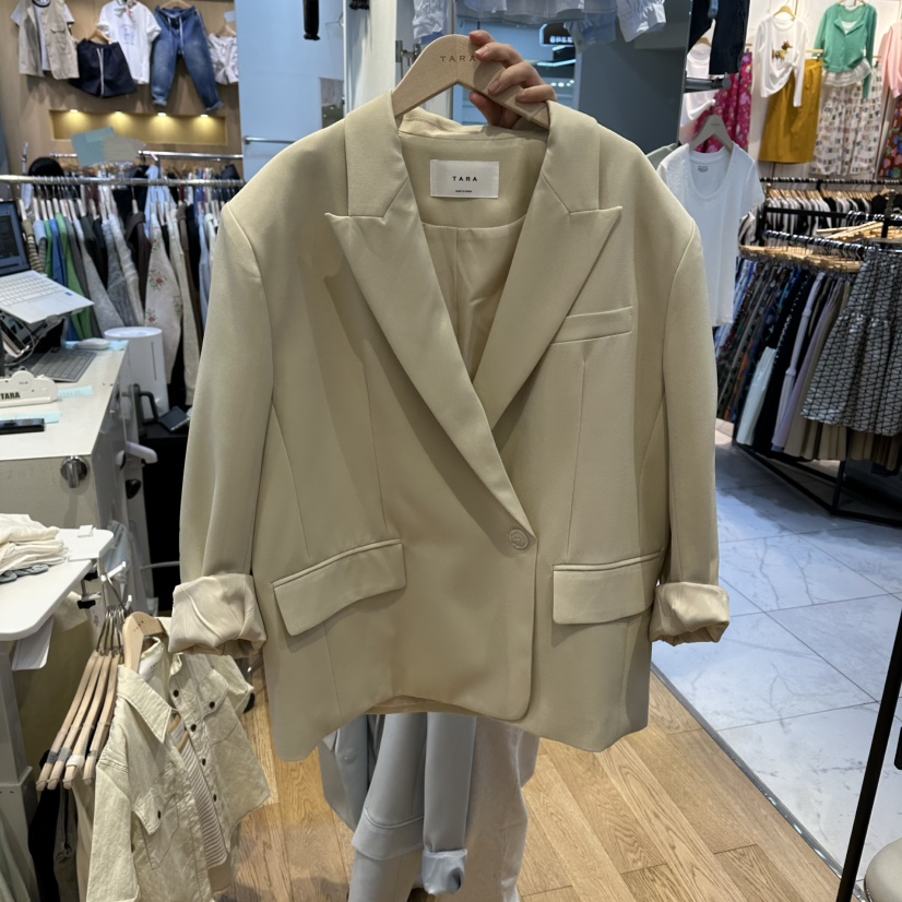 TARA韓國直郵女裝新款時尚推薦26春夏休閑職業熱賣夾克寬松TARA夾克圖色1