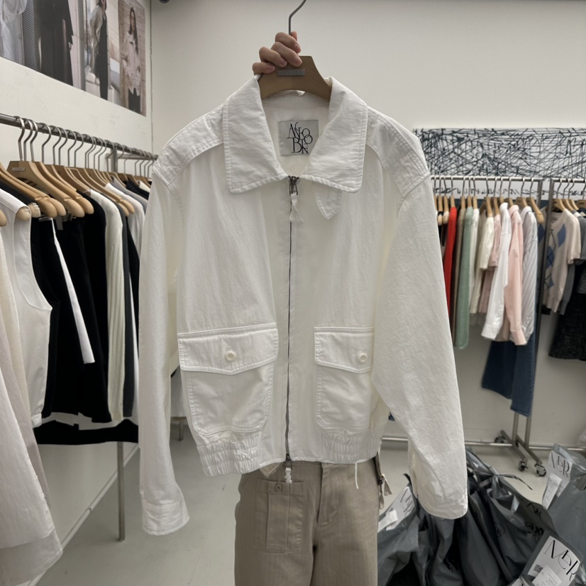 MER韓國直郵女裝新款休閑時尚26春夏人氣熱賣真品職業夾克MER/ANGELO BIANCO夾克圖色1