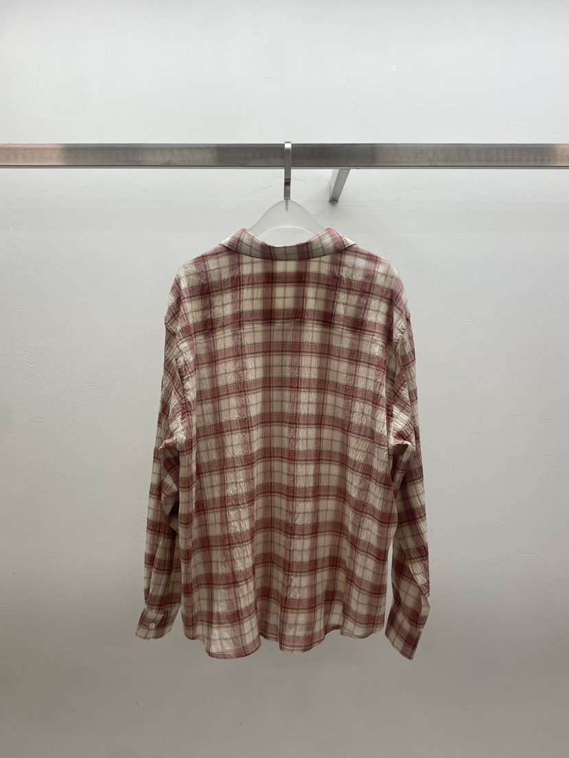 WEARABLE-L東大門實拍女裝新款熱賣26春夏襯衫蕾絲衫格紋WEARABLE襯衫/蕾絲衫