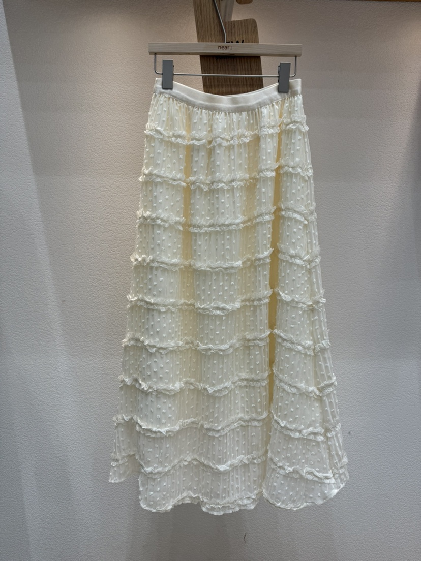 NEAR韓國代購女裝新款時尚熱賣休閑人氣職業真品長裙蕾絲NEAR長裙圖色1