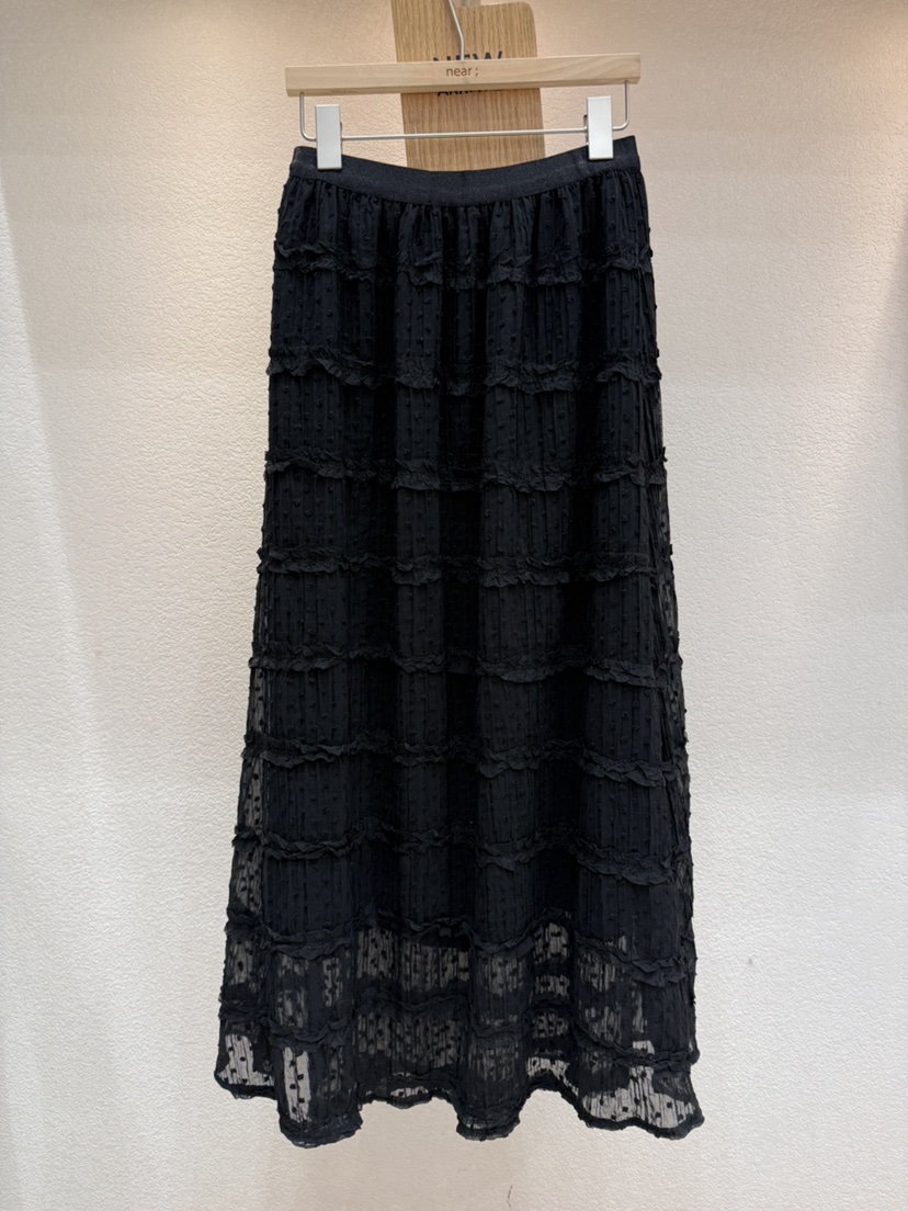 NEAR韓國代購女裝新款時尚熱賣休閑人氣職業真品長裙蕾絲NEAR長裙圖色2