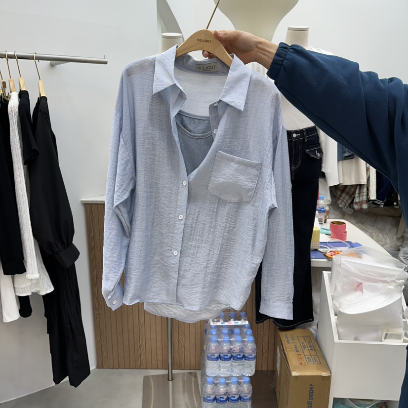 DELIGHT-Q東大門實拍女士新品休閑時尚26春夏套裝兩件套套裝DELIGHT-Q套裝圖色4