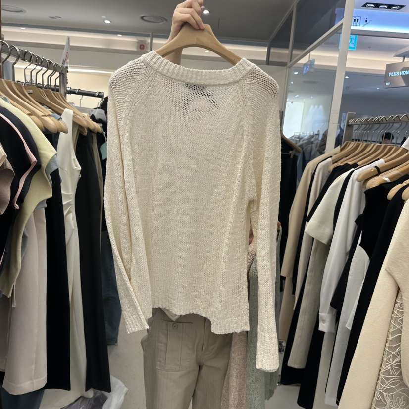 MER東大門直郵女裝新款人氣真品職業熱賣休閑推薦26春夏針織衫MER/ANGELO BIANCO針織衫