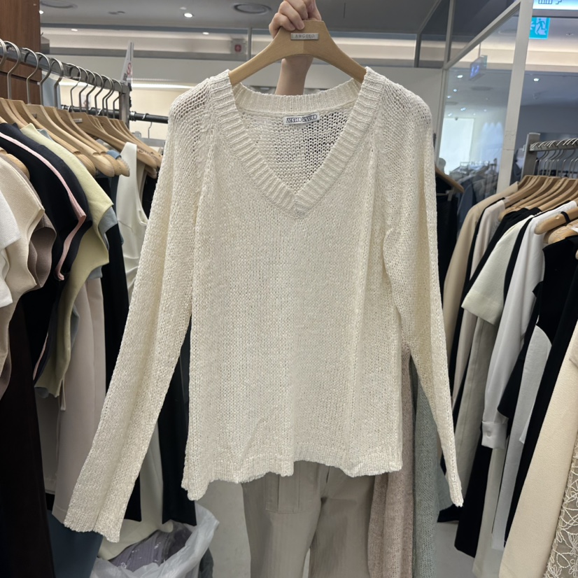MER東大門直郵女裝新款人氣真品職業熱賣休閑推薦26春夏針織衫MER/ANGELO BIANCO針織衫圖色1