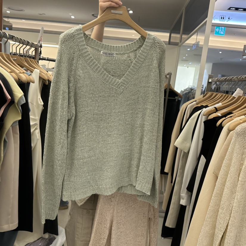 MER東大門直郵女裝新款人氣真品職業熱賣休閑推薦26春夏針織衫MER/ANGELO BIANCO針織衫圖色2