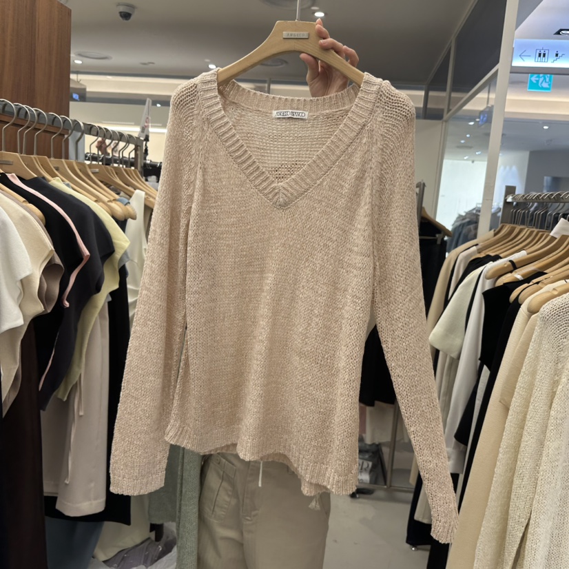 MER東大門直郵女裝新款人氣真品職業熱賣休閑推薦26春夏針織衫MER/ANGELO BIANCO針織衫圖色3