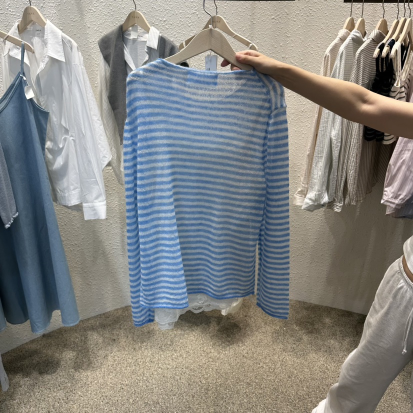 TARA東大門代購女士新品人氣26春夏推薦熱賣真品針織衫透明TARA針織衫