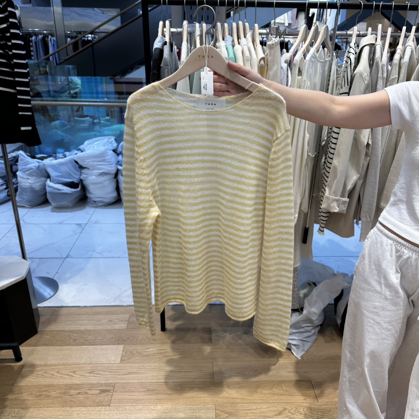 TARA東大門代購女士新品人氣26春夏推薦熱賣真品針織衫透明TARA針織衫圖色1