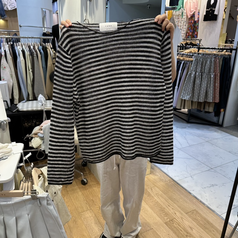 TARA東大門代購女士新品人氣26春夏推薦熱賣真品針織衫透明TARA針織衫圖色3