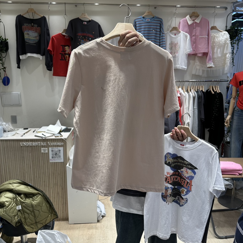 UNDERSTAR_VINTAGE韓國代購女士新款時尚26春夏休閑職業T恤UNDERSTAR_VINTAGET恤