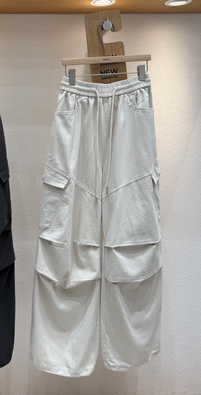 NEAR東大門代購女裝新品推薦熱賣26春夏時尚休閑褲口袋褶裥NEAR休閑褲圖色1