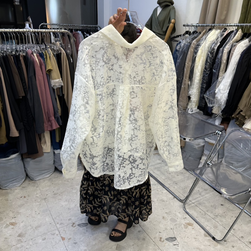 MARIGOLD東大門實拍女裝新品推薦休閑熱賣職業襯衫蕾絲衫MARIGOLD襯衫/蕾絲衫