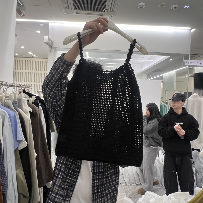 BREATHE東大門直郵女裝新款休閑真品26春夏吊帶背心鉤針編織BREATHE吊帶/背心