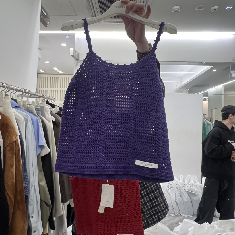 BREATHE東大門直郵女裝新款休閑真品26春夏吊帶背心鉤針編織BREATHE吊帶/背心圖色3