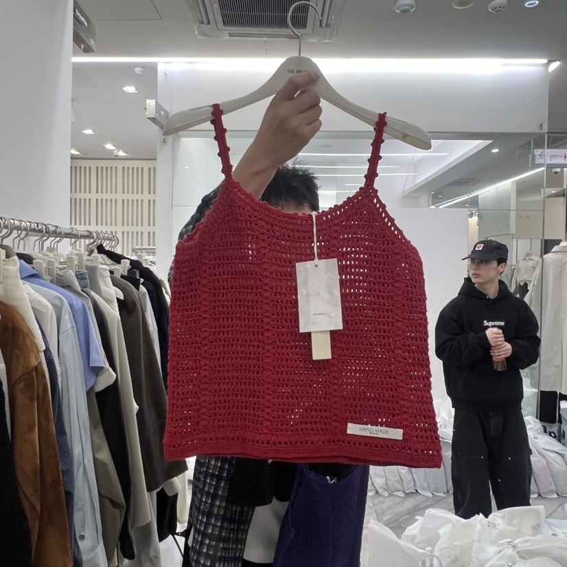 BREATHE東大門直郵女裝新款休閑真品26春夏吊帶背心鉤針編織BREATHE吊帶/背心圖色4