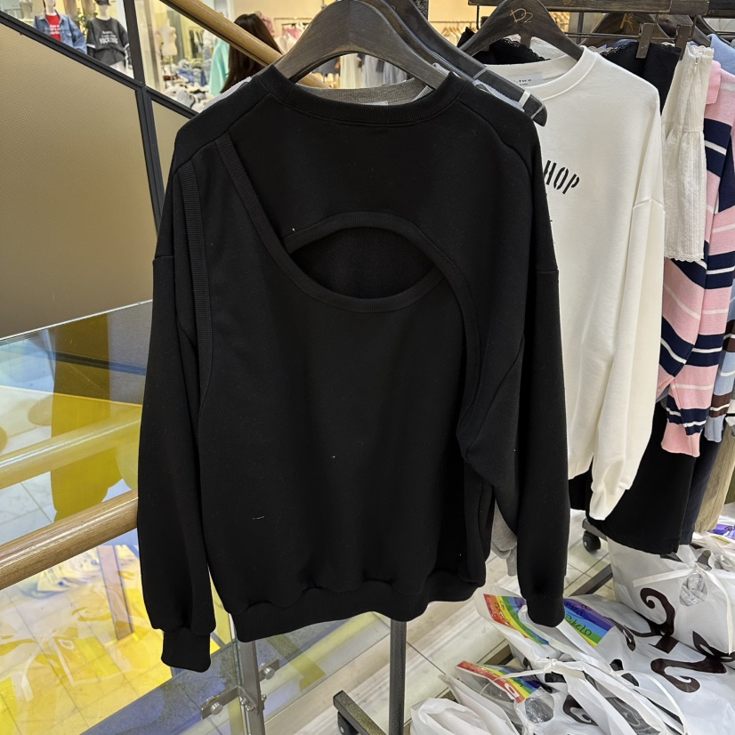 A2/D2東大門直郵女裝新品人氣休閑26春夏職業衛衣后背開衩A2/D2衛衣