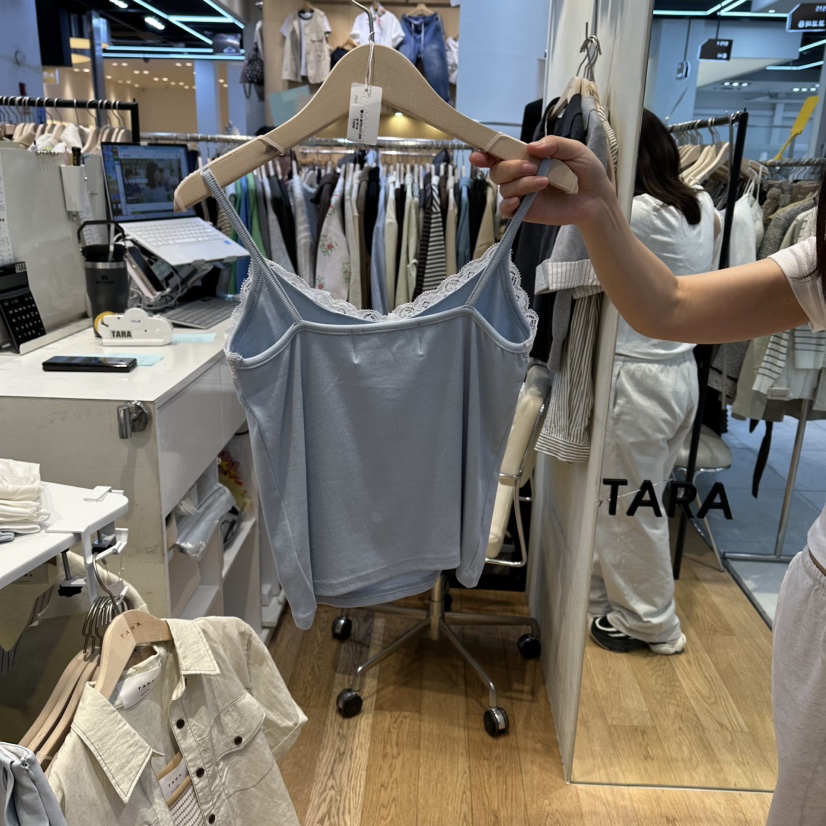 TARA東大門實拍女裝新款推薦職業時尚休閑熱賣人氣吊帶背心TARA吊帶/背心