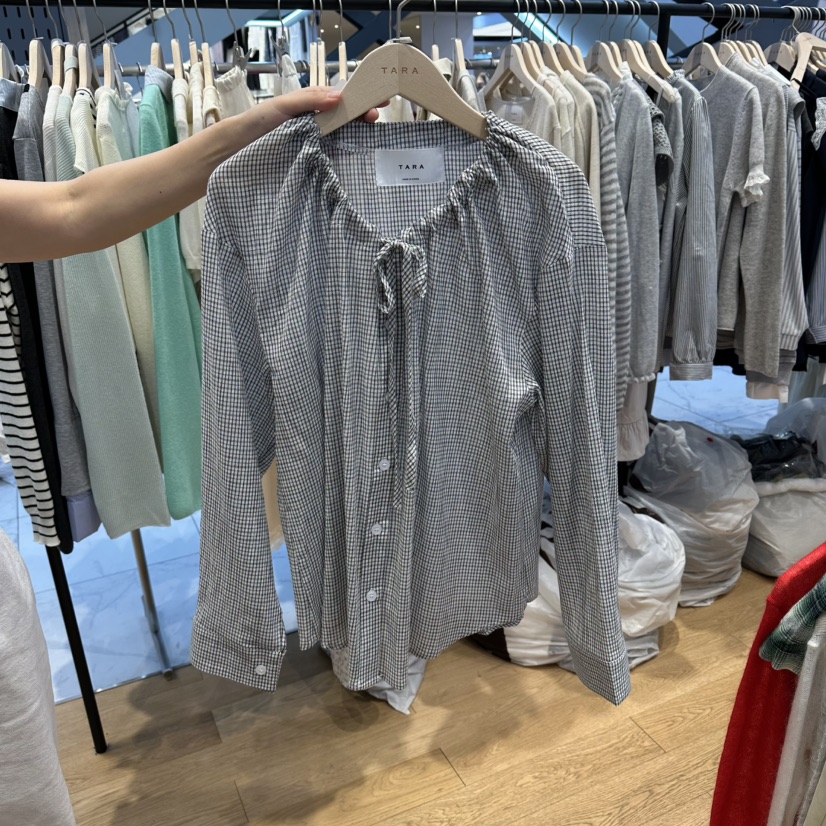 TARA東大門代購女裝新款熱賣真品時尚人氣休閑襯衫蕾絲衫TARA襯衫/蕾絲衫圖色1